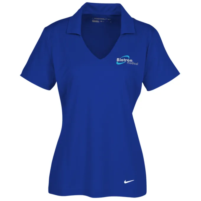 Nike Performance Vertical Mesh Polo - Ladies' - Embroidered - 24 hr