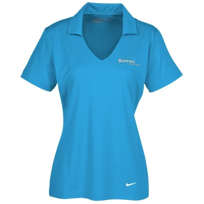Nike Performance Vertical Mesh Polo - Ladies' - Embroidered - 24 hr