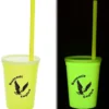 Nite Glow Stadium Cup with Straw - 11 oz. - 24 hr