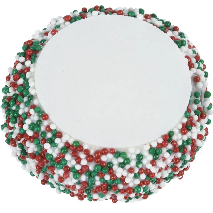 Nonpareil Dipped Sandwich Cookie