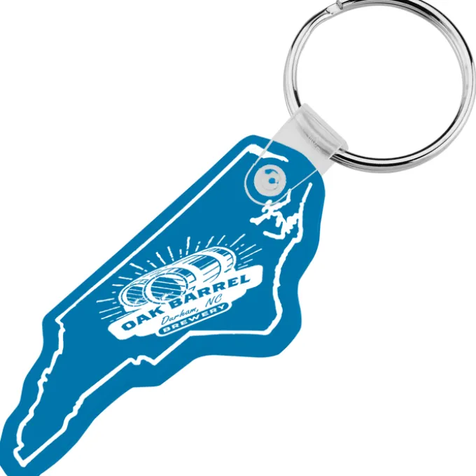 North Carolina Soft Keychain - Translucent