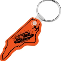 North Carolina Soft Keychain - Translucent
