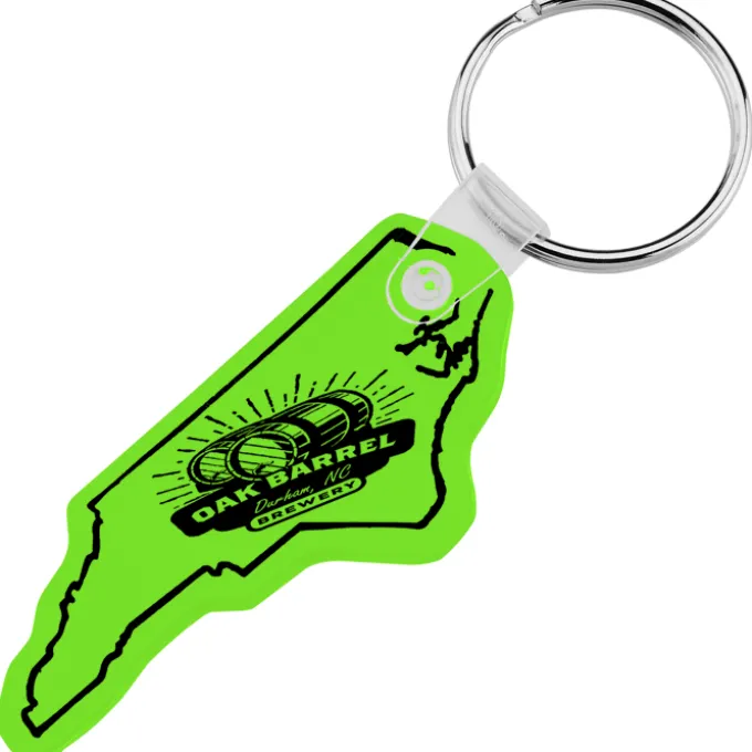 North Carolina Soft Keychain - Translucent