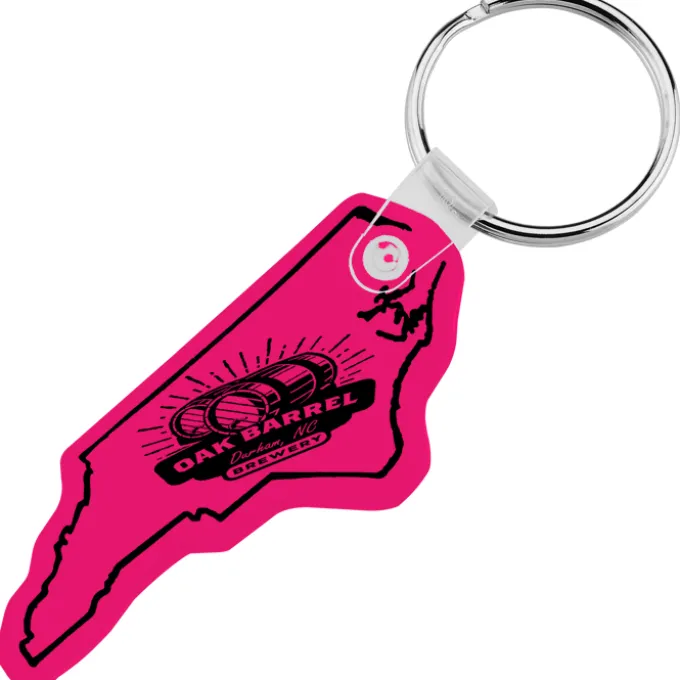 North Carolina Soft Keychain - Translucent