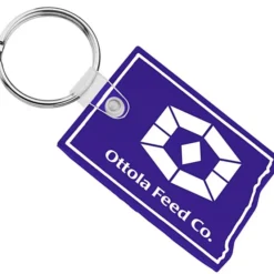 North Dakota Soft Keychain - Opaque