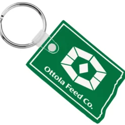North Dakota Soft Keychain - Translucent