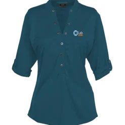 OGIO Poly Interlock Stay-Cool Henley - Ladies' - 24 hr