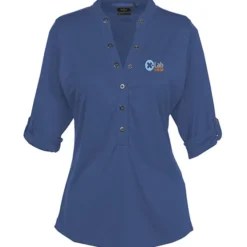 OGIO Poly Interlock Stay-Cool Henley - Ladies' - 24 hr