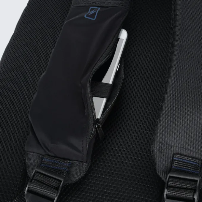 Ollie Laptop Backpack with Duo Charging Cable - Embroidered
