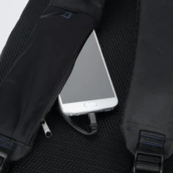 Ollie Laptop Backpack with Duo Charging Cable - Embroidered