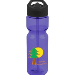 Olympian Bottle with Flip Straw Lid - 28 oz - Full Color