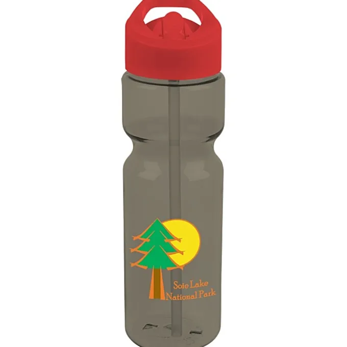 Olympian Bottle with Flip Straw Lid - 28 oz - Full Color