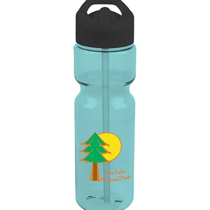 Olympian Bottle with Flip Straw Lid - 28 oz - Full Color