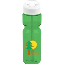 Olympian Bottle with Flip Straw Lid - 28 oz - Full Color
