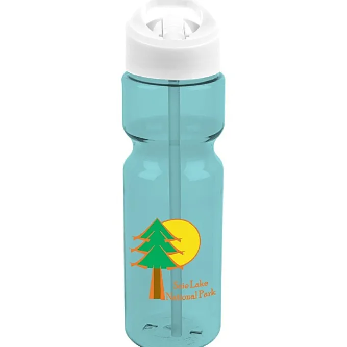 Olympian Bottle with Flip Straw Lid - 28 oz - Full Color