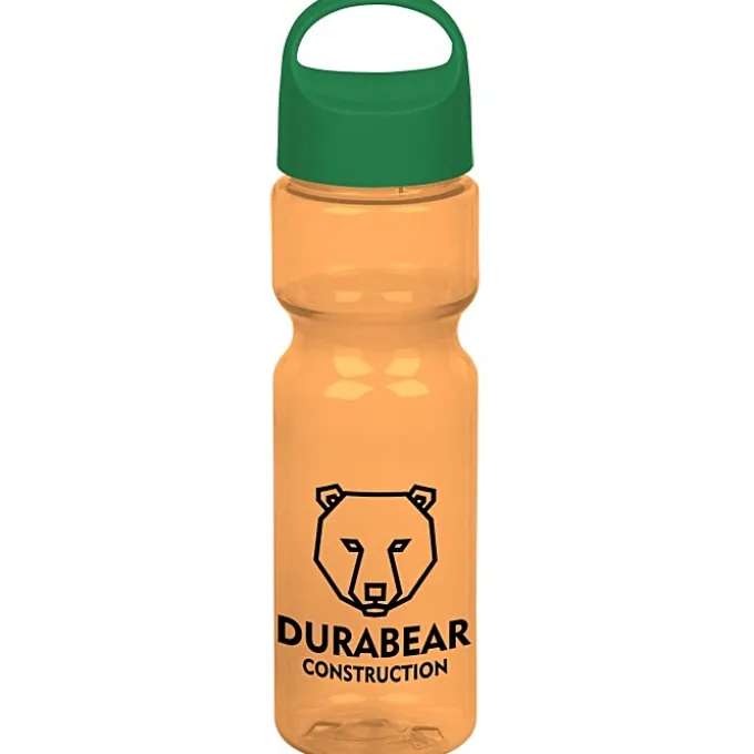Olympian Bottle with Oval Crest Lid - 28 oz