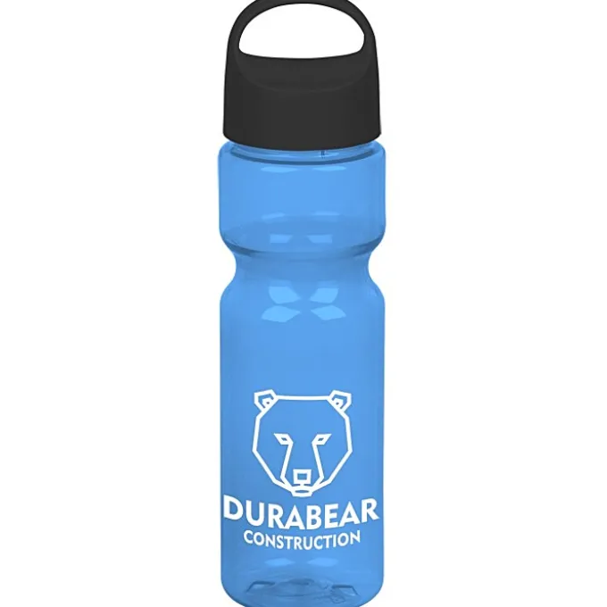 Olympian Bottle with Oval Crest Lid - 28 oz
