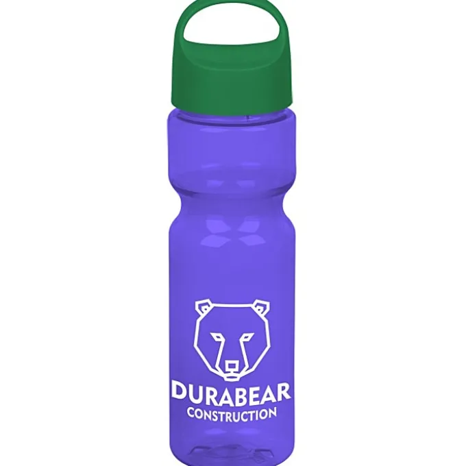 Olympian Bottle with Oval Crest Lid - 28 oz