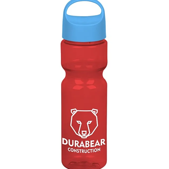 Olympian Bottle with Oval Crest Lid - 28 oz