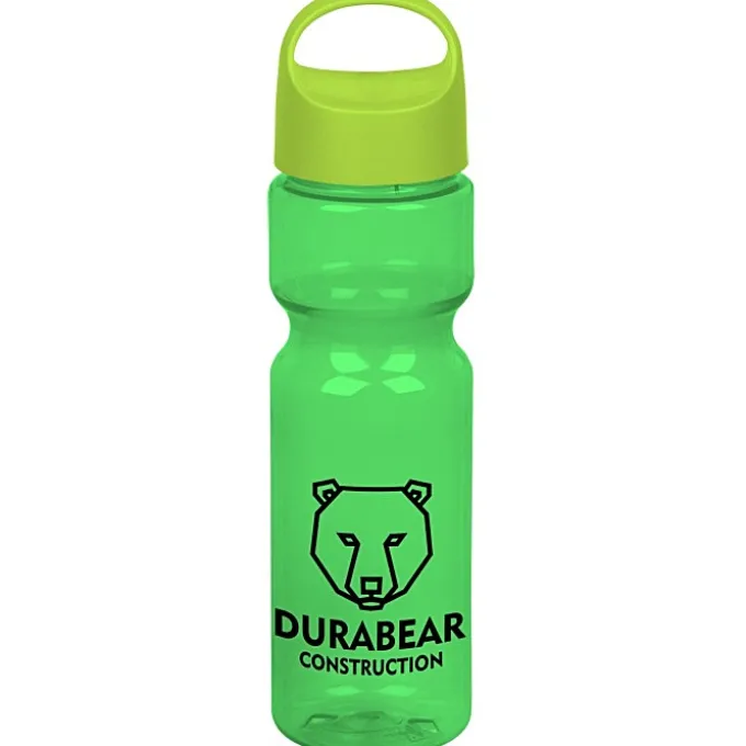 Olympian Bottle with Oval Crest Lid - 28 oz