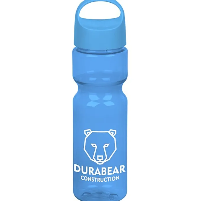 Olympian Bottle with Oval Crest Lid - 28 oz