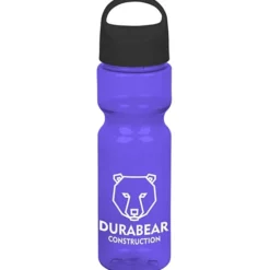 Olympian Bottle with Oval Crest Lid - 28 oz