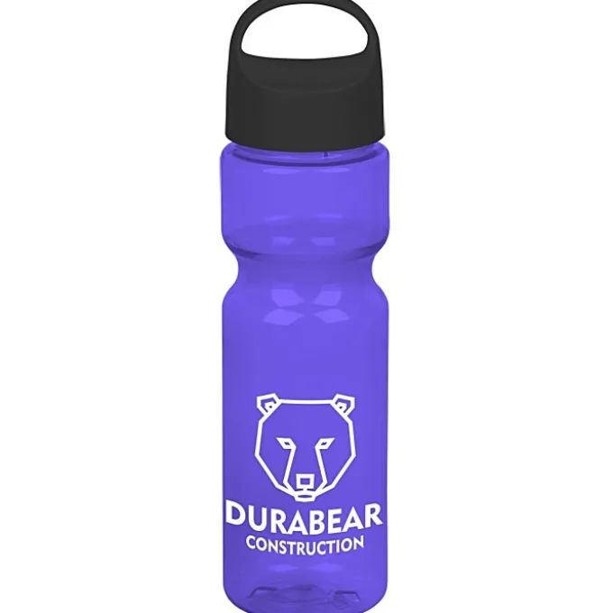 Olympian Bottle with Oval Crest Lid - 28 oz