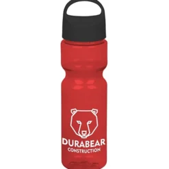 Olympian Bottle with Oval Crest Lid - 28 oz