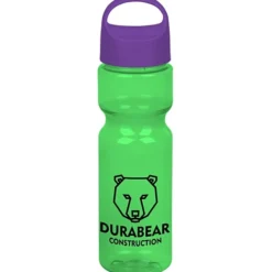 Olympian Bottle with Oval Crest Lid - 28 oz