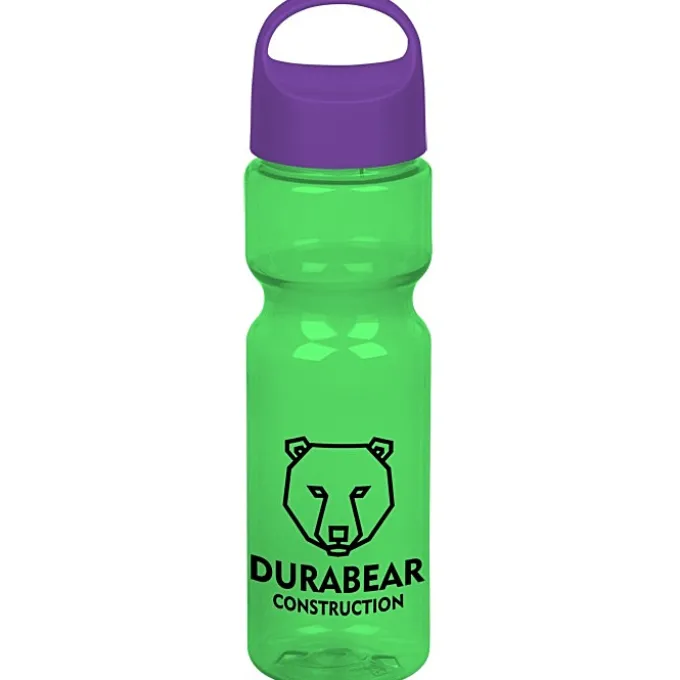 Olympian Bottle with Oval Crest Lid - 28 oz