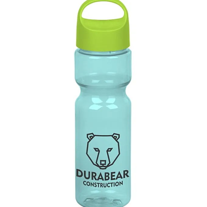 Olympian Bottle with Oval Crest Lid - 28 oz