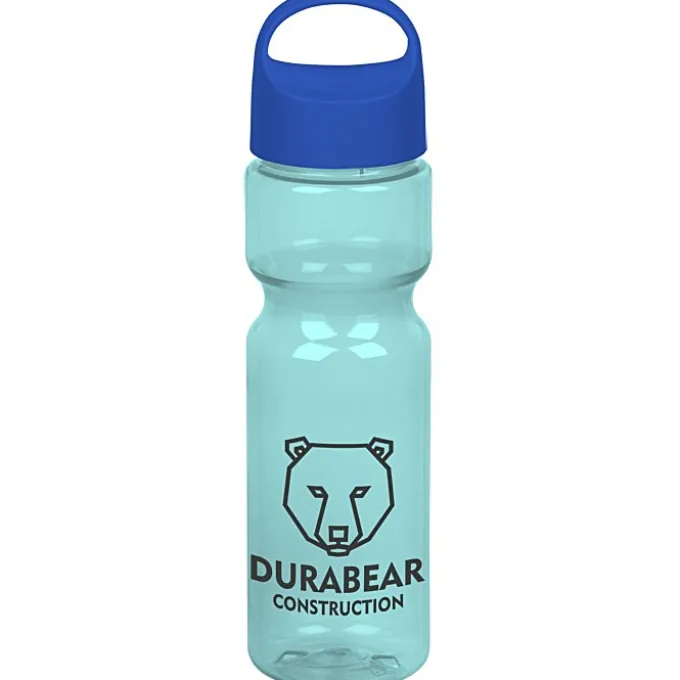 Olympian Bottle with Oval Crest Lid - 28 oz