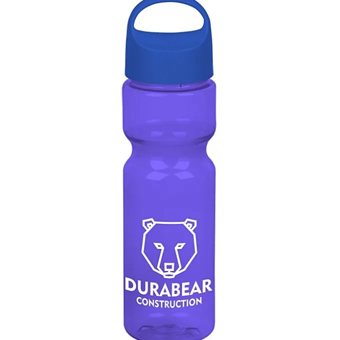 Olympian Bottle with Oval Crest Lid - 28 oz