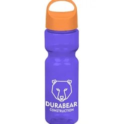 Olympian Bottle with Oval Crest Lid - 28 oz