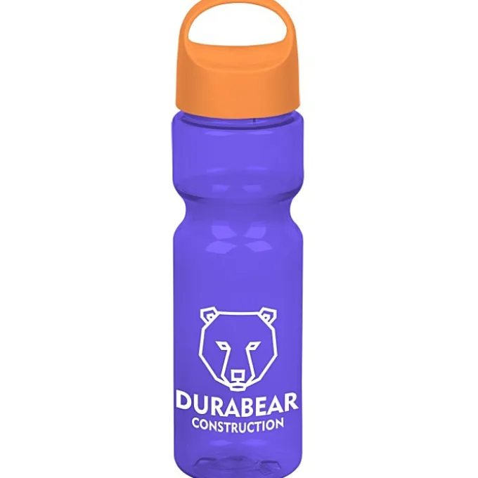 Olympian Bottle with Oval Crest Lid - 28 oz
