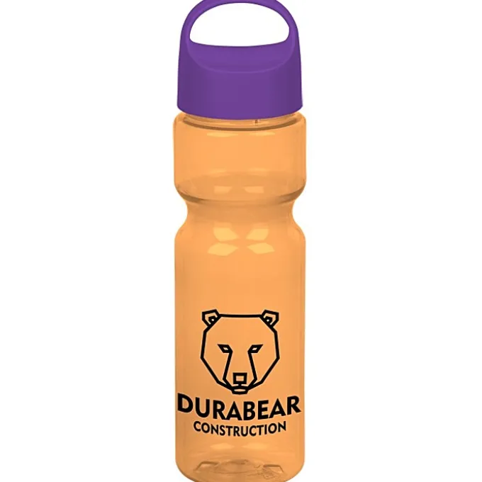 Olympian Bottle with Oval Crest Lid - 28 oz