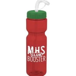 Olympian Bottle with Straw Lid - 28 oz