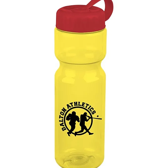 Olympian Bottle with Tethered Lid-28 oz