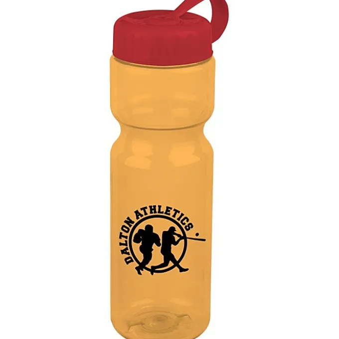 Olympian Bottle with Tethered Lid-28 oz