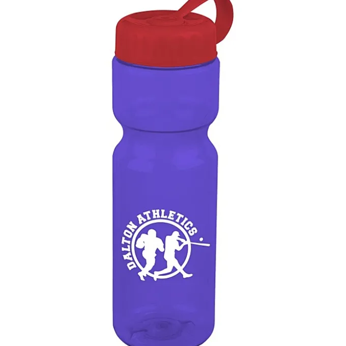 Olympian Bottle with Tethered Lid-28 oz