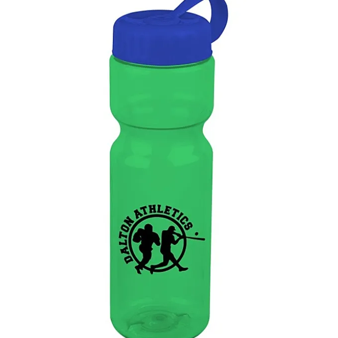 Olympian Bottle with Tethered Lid-28 oz