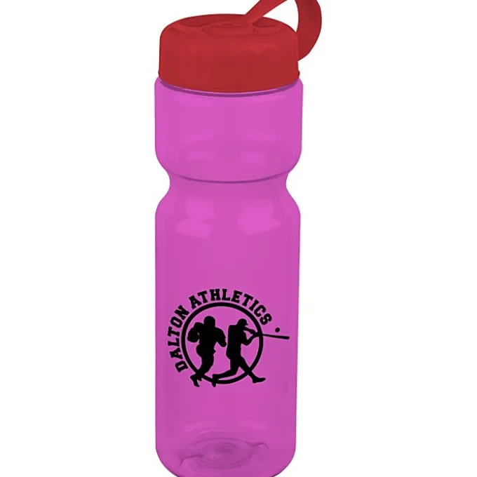 Olympian Bottle with Tethered Lid-28 oz