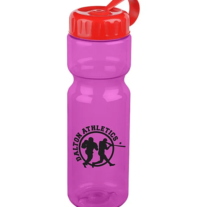 Olympian Bottle with Tethered Lid-28 oz