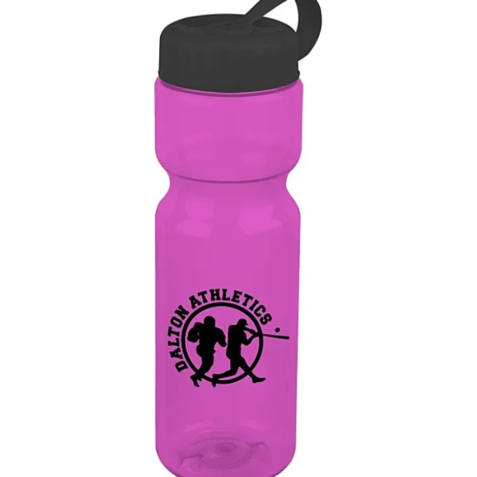 Olympian Bottle with Tethered Lid-28 oz