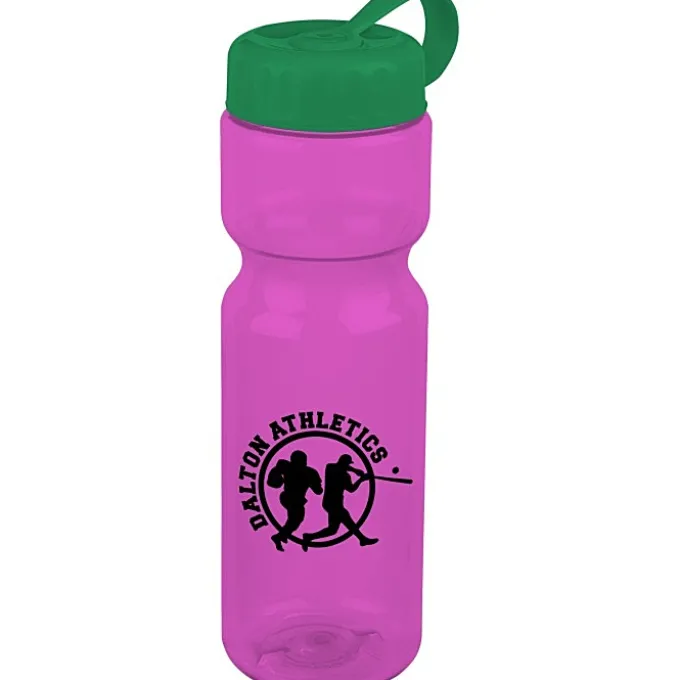 Olympian Bottle with Tethered Lid-28 oz