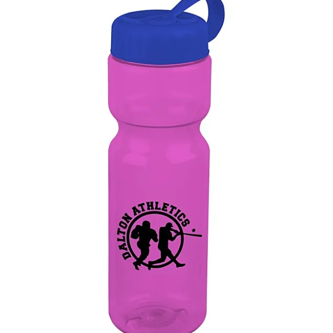 Olympian Bottle with Tethered Lid-28 oz