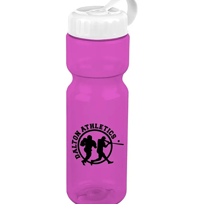 Olympian Bottle with Tethered Lid-28 oz
