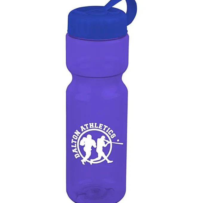 Olympian Bottle with Tethered Lid-28 oz