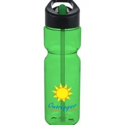 Olympian Bottle with Two-Tone Flip Straw Lid - 28 oz - Full Color