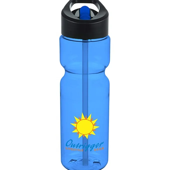 Olympian Bottle with Two-Tone Flip Straw Lid - 28 oz - Full Color